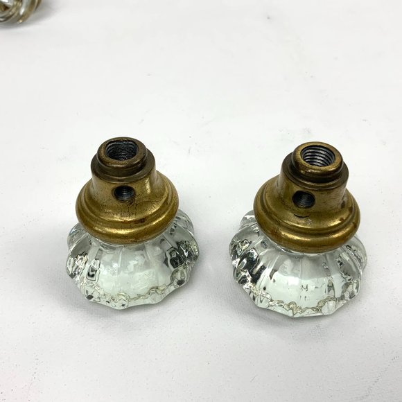 Lot  of 3 Antique / Vintage 1920s Door Knobs Glass - Picture 14 of 16